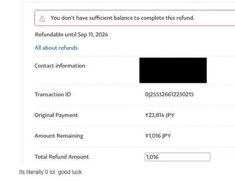 Teresa's Toy Store : Paypal payments sent as goods and services for proxy buying in Japan, Indonesia, the Philippines and Singapore