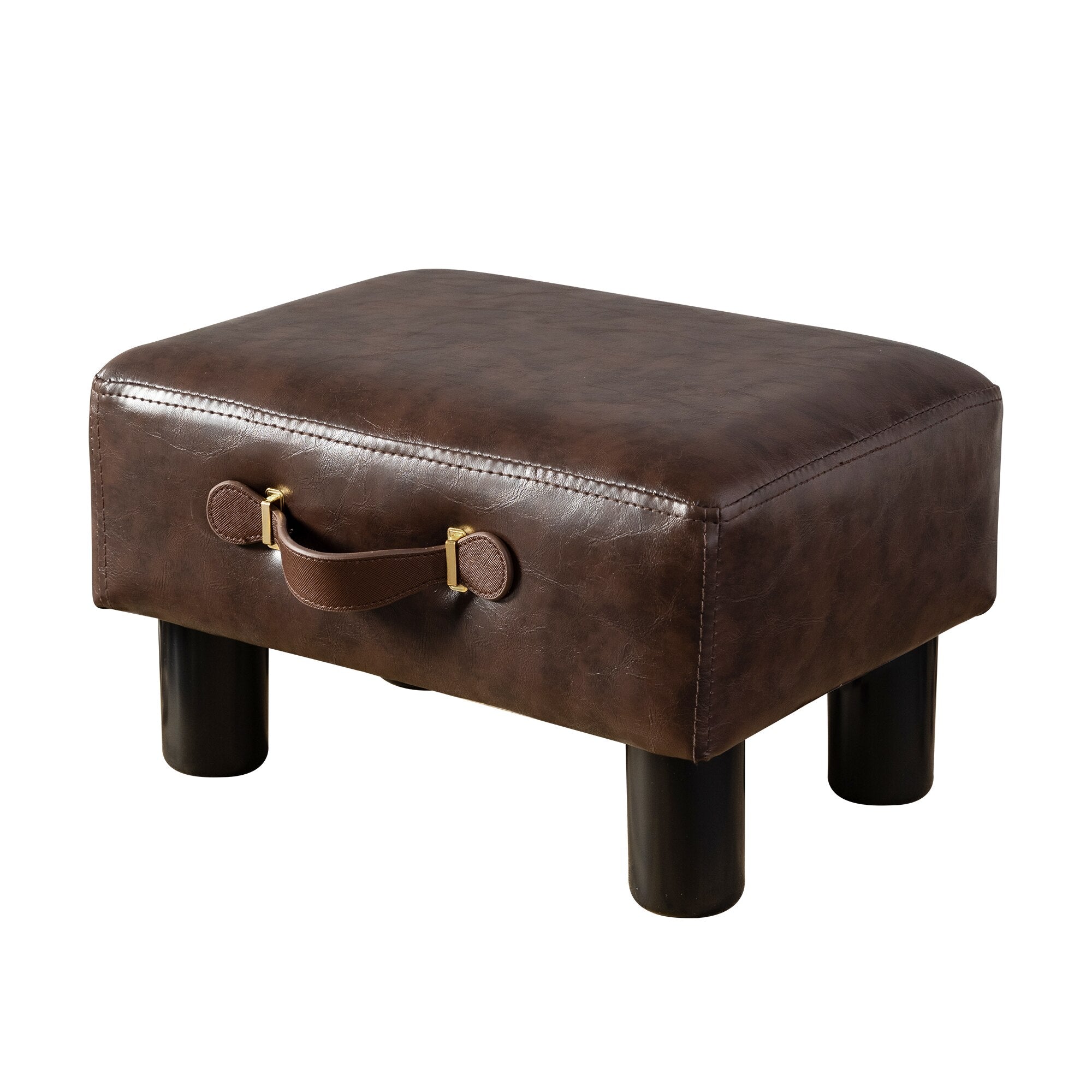 pu leather foot stool