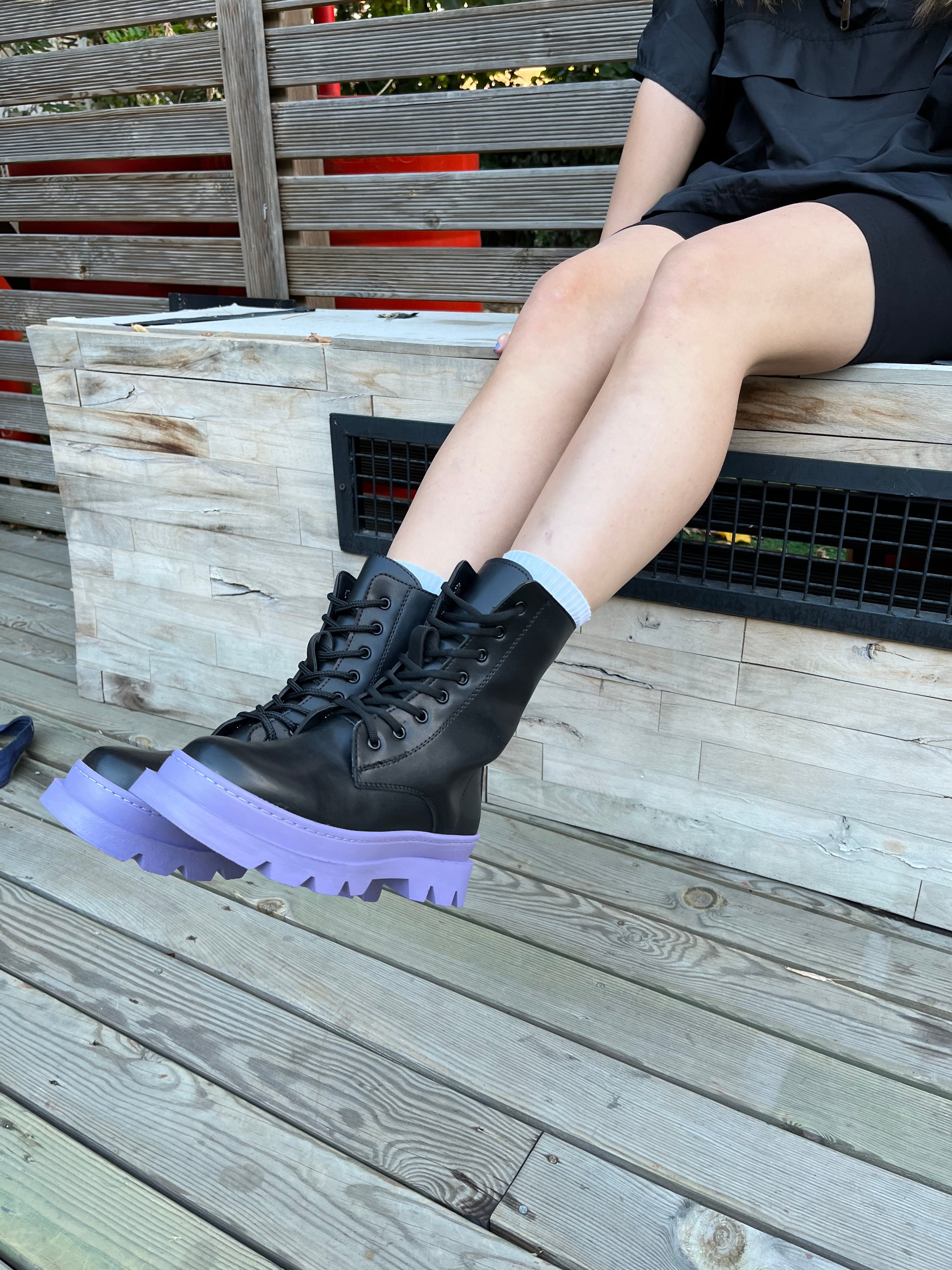 Lavender Vegan Boots