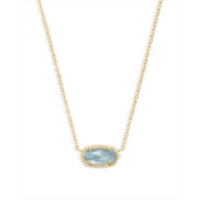 Kendra Scott Womens Letter X Disc Pendant Necklace Gold Iridescent Abalone  | Fashion Necklaces | Women's - Shop Your Navy Exchange - Official Site