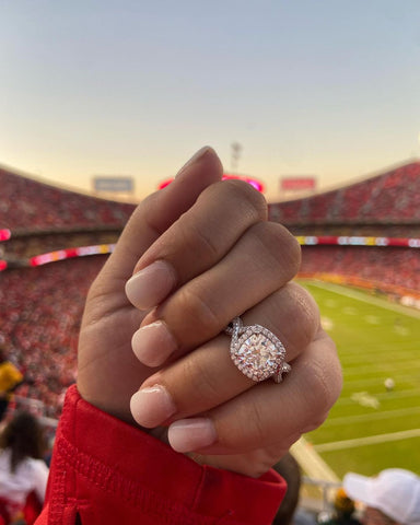 Engagement Ring at Kansas City Chiefs Game