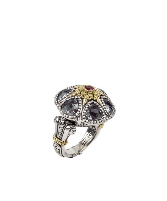 csv_image Konstantino Ring in Mixed Metals containing Other, Multi-gemstone DMK2129-480