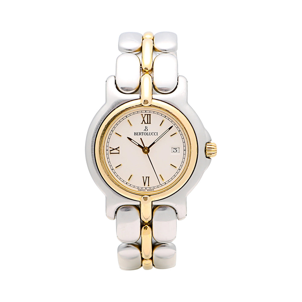 See this pre owned Bertolucci Vir White Dial Quartz Watch with Missing  Parts - YouTube