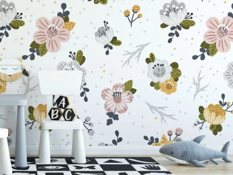 Natural Wallpaper for kids room