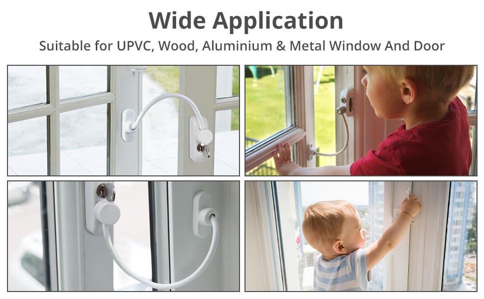 Proster UPVC Window Cable Restrictor Lock