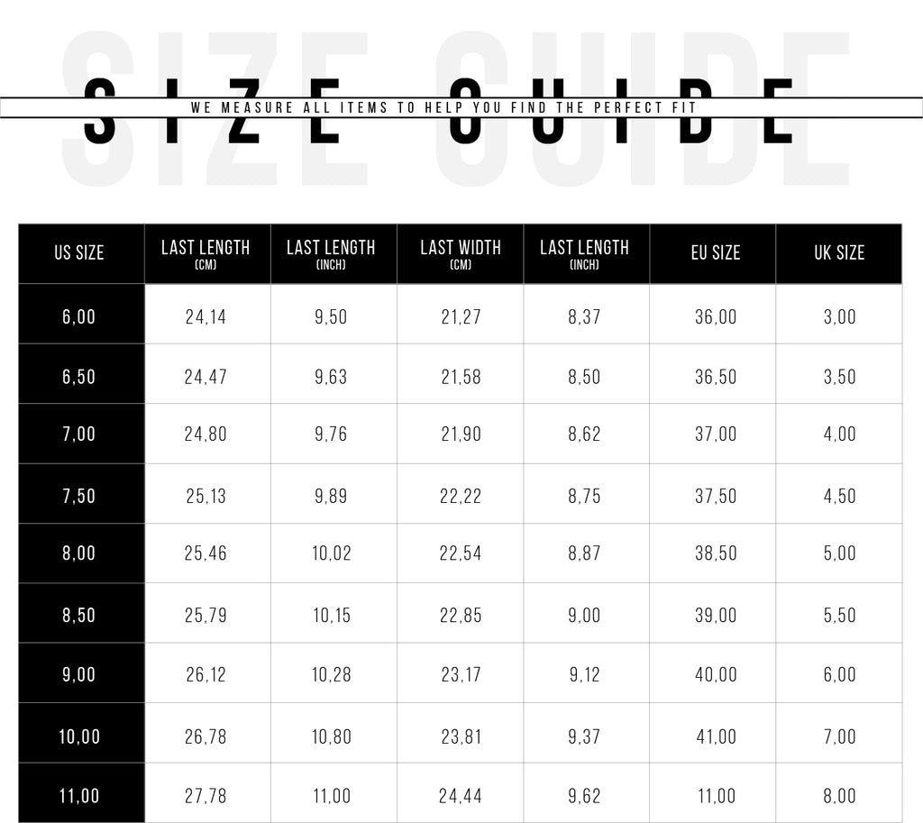 SIZE GUIDE 1 – SHUSHOP