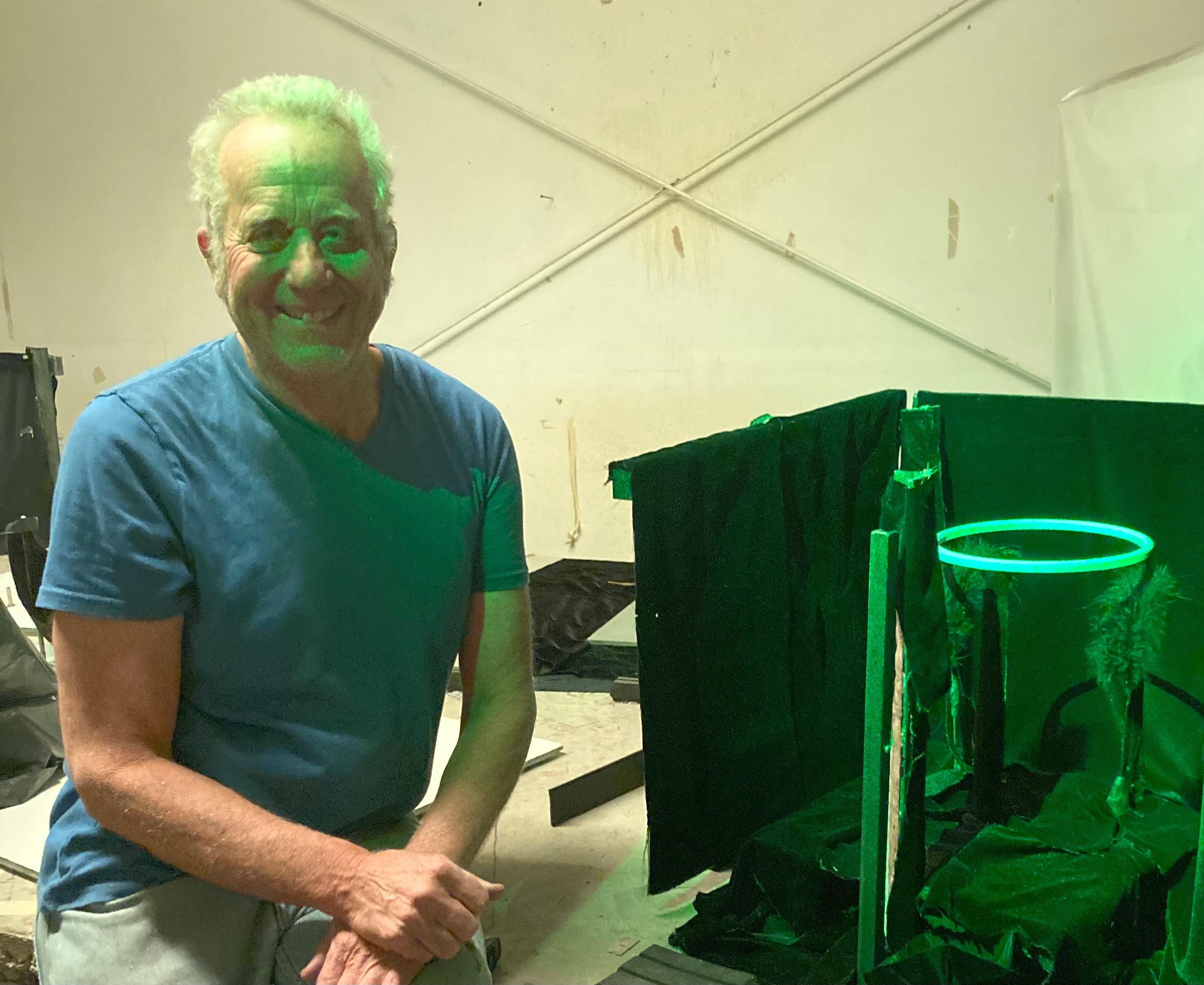 Artist August Muth in his studio