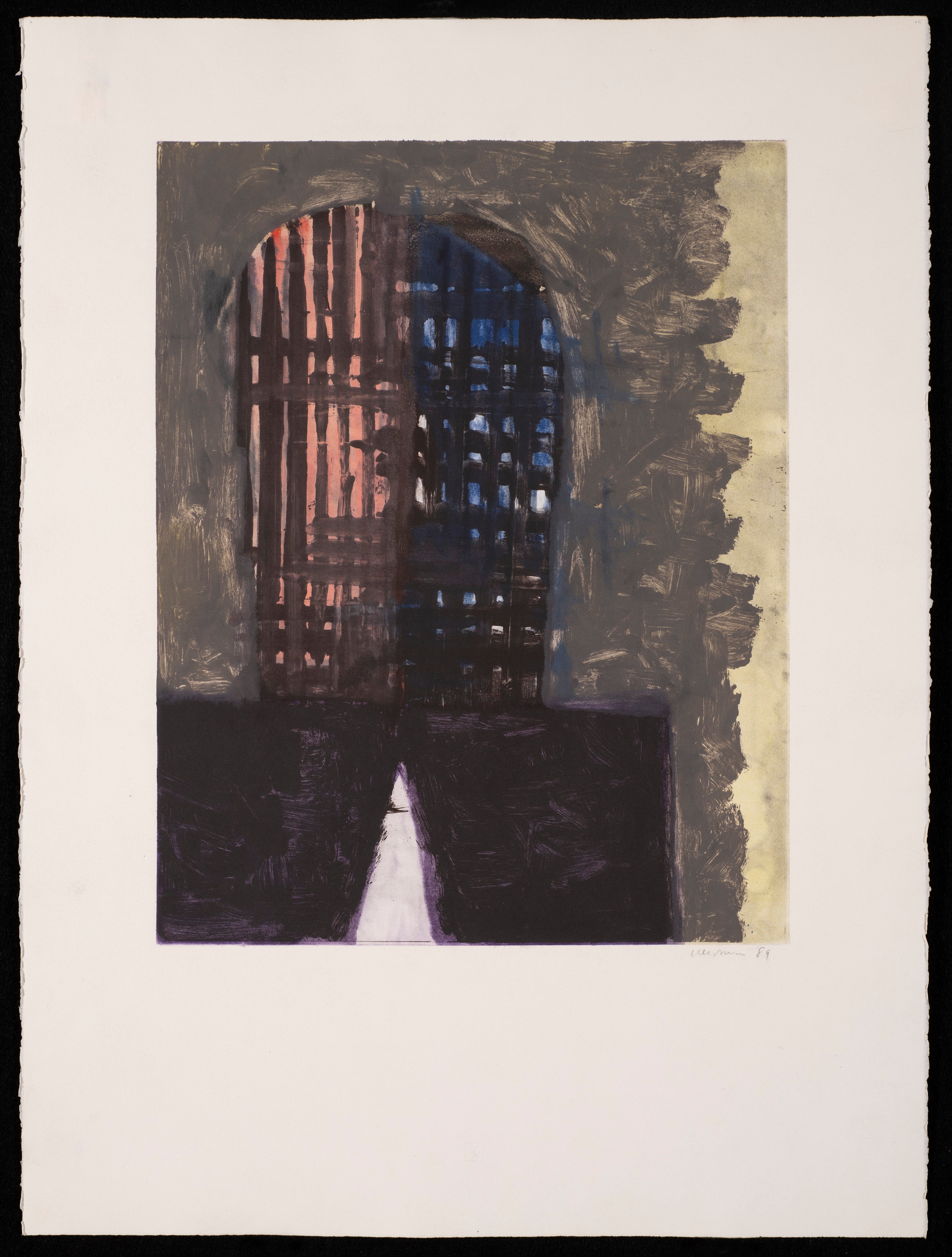 Eugene Newmann, Headstone (3), 1988, Monotype