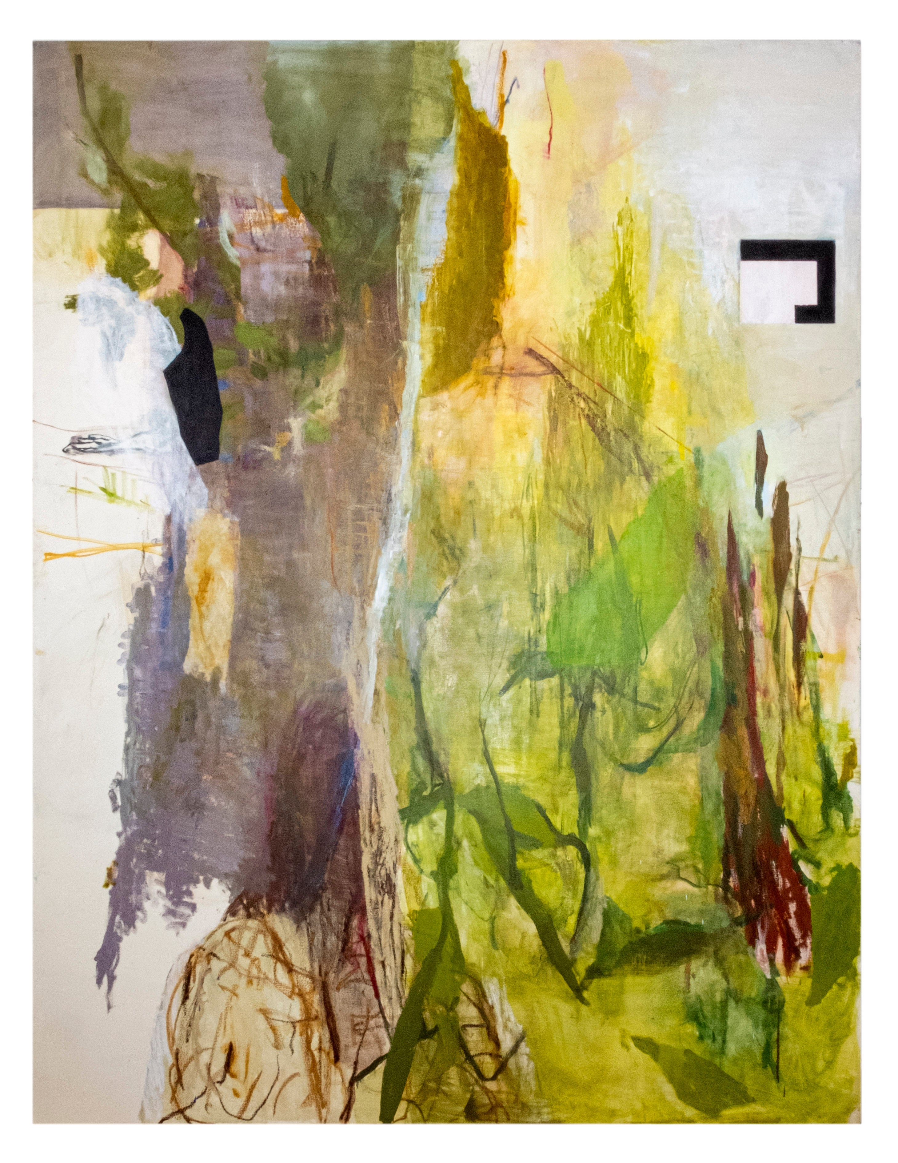 Eugene Newmann, Arroyo, 2019, 80 x 60", oil on canvas