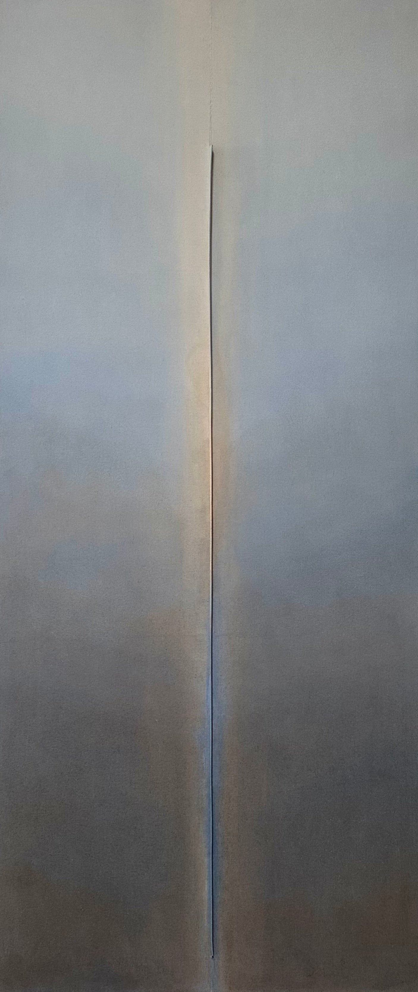 Signe Stuart, Out of Thin Air, 2022 ,Acrylic on sewn canvas ,70 x 30 in.