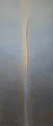 Signe Stuart, Out of Thin Air, 2023, acrylic on sewn canvas, 70 x 30 in.