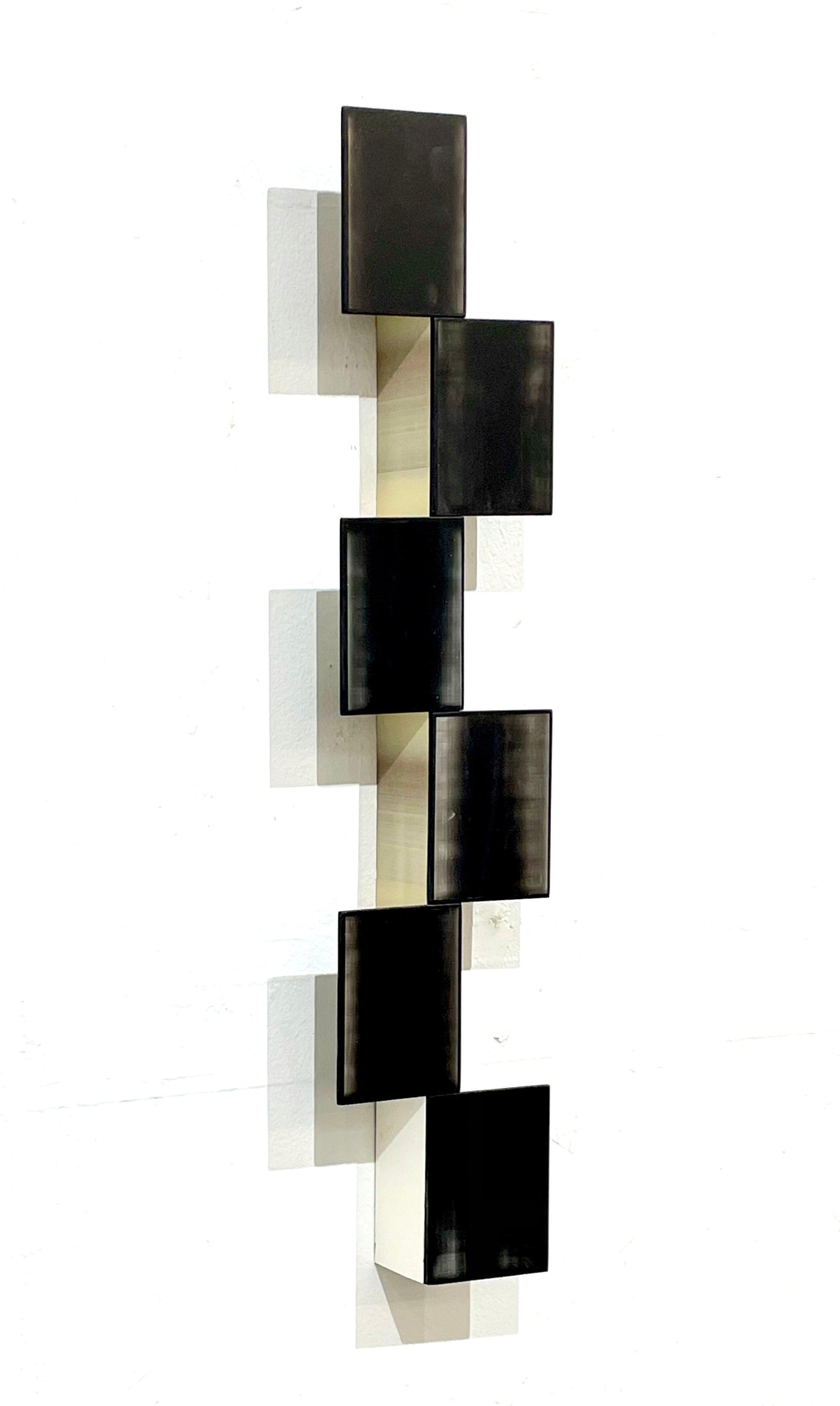 Ben Dallas, Up And Down 3, 2022, 22x5x1.75 in., acrylic medium and paint, board, wood 
