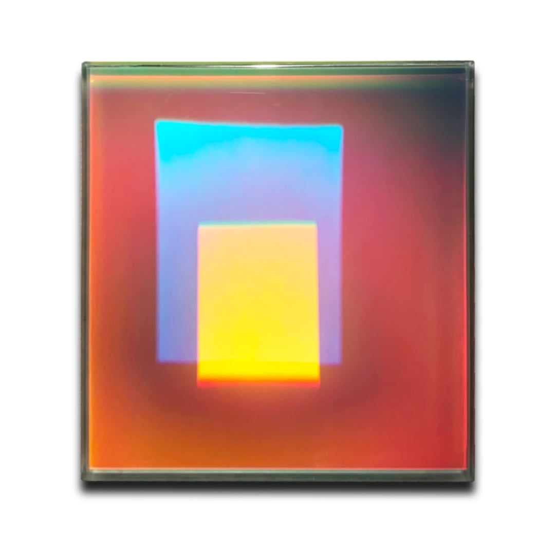 August Muth, Equinox,  2021, Holograms laminated in archival glass