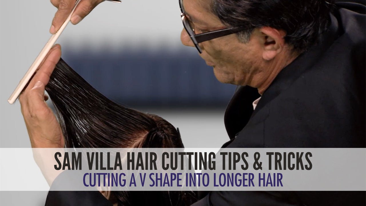 How to Cut a 'V' shape into long hair