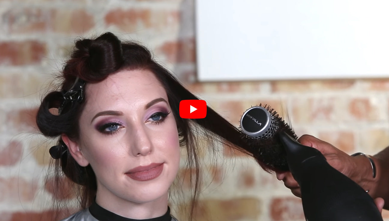 How To Curl Your Hair With a Round Brush | Sam Villa