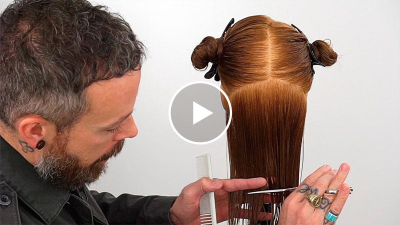 How to cut hair straight | Creating a precision bottom edge