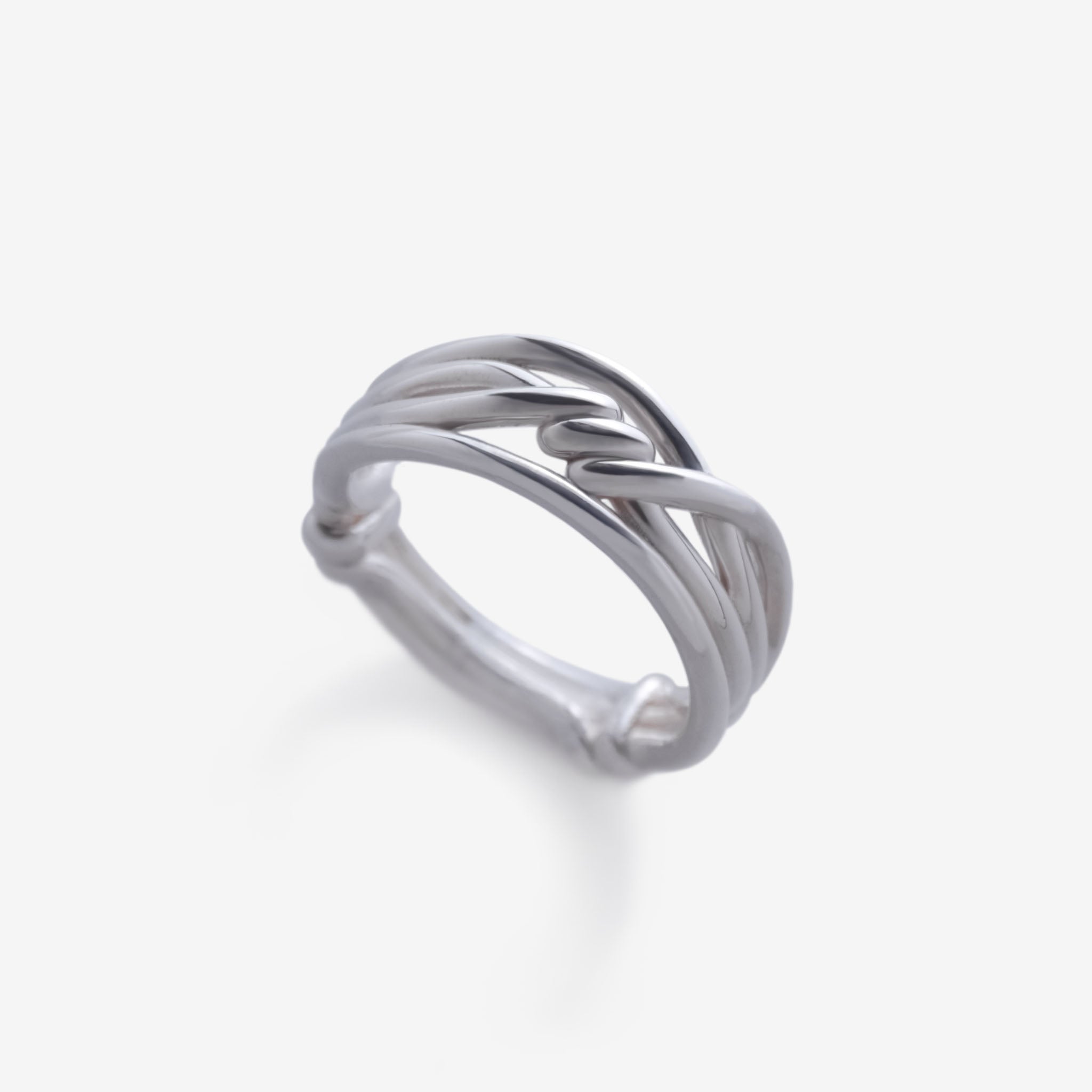 Triple Twist Ring in Sterling Silver – Matrillon