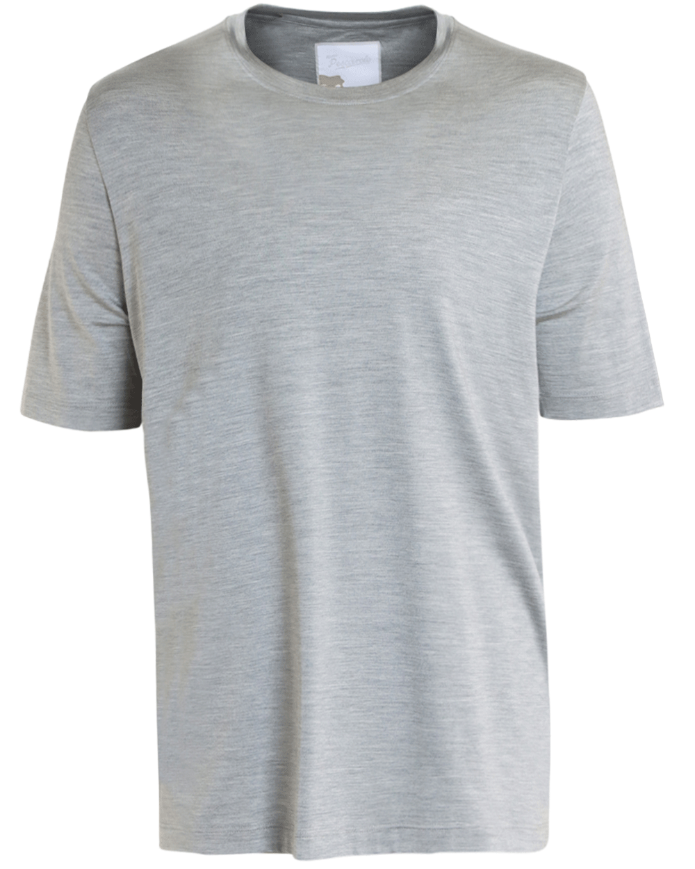 Marco Pescarolo Light Grey Silk Blend Short Sleeve T-Shirt – Stanley ...