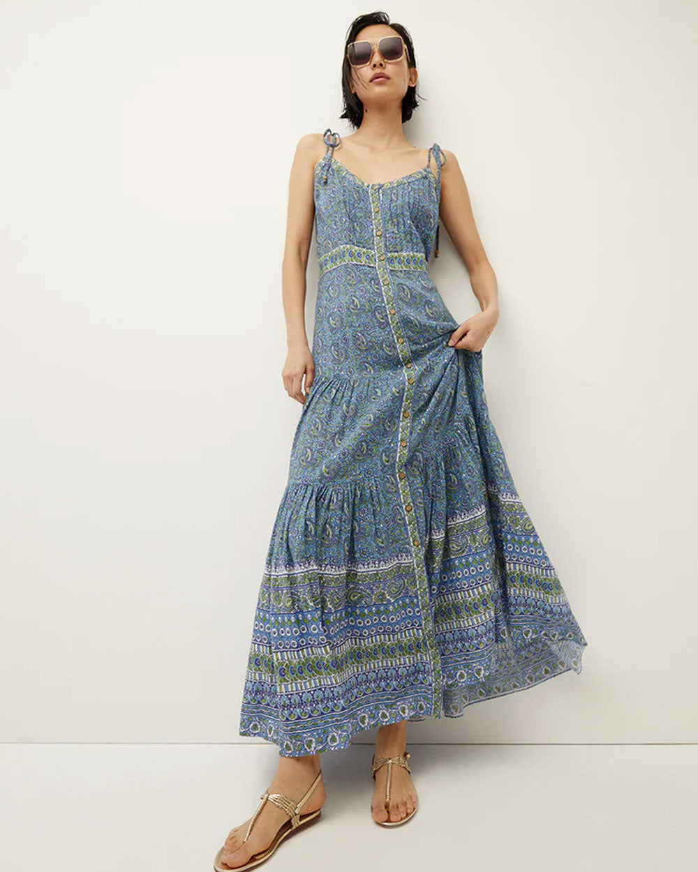 Veronica Beard Windansea Blue Multi Maxi-Dress – Stanley Korshak