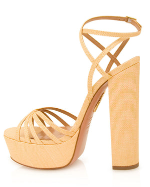 Aquazzura Very Clare Sandal in Natural Beige – Stanley Korshak