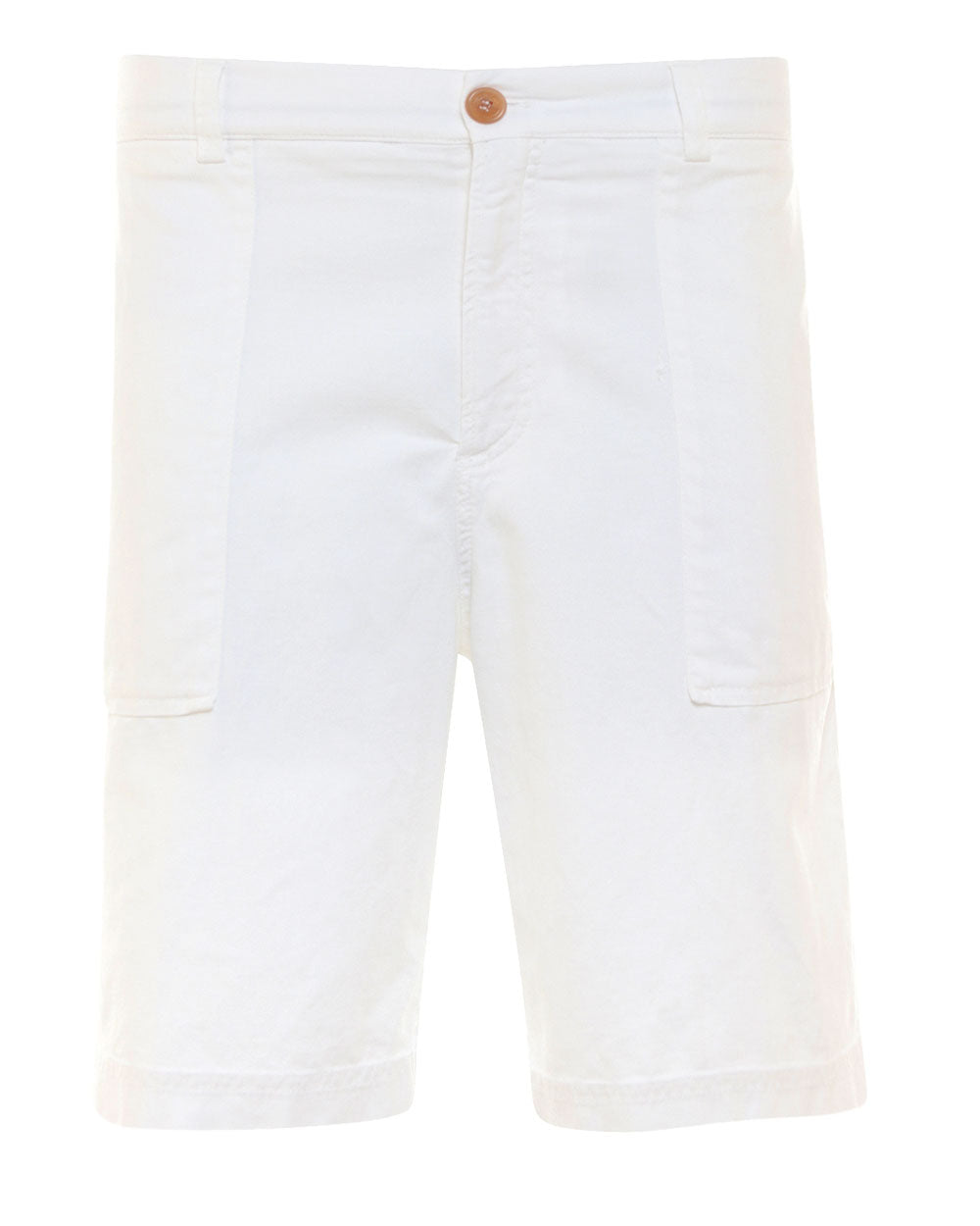 cement Gom verloving Brunello Cucinelli White Garment Dyed Cotton Blend Bermuda Short – Stanley  Korshak
