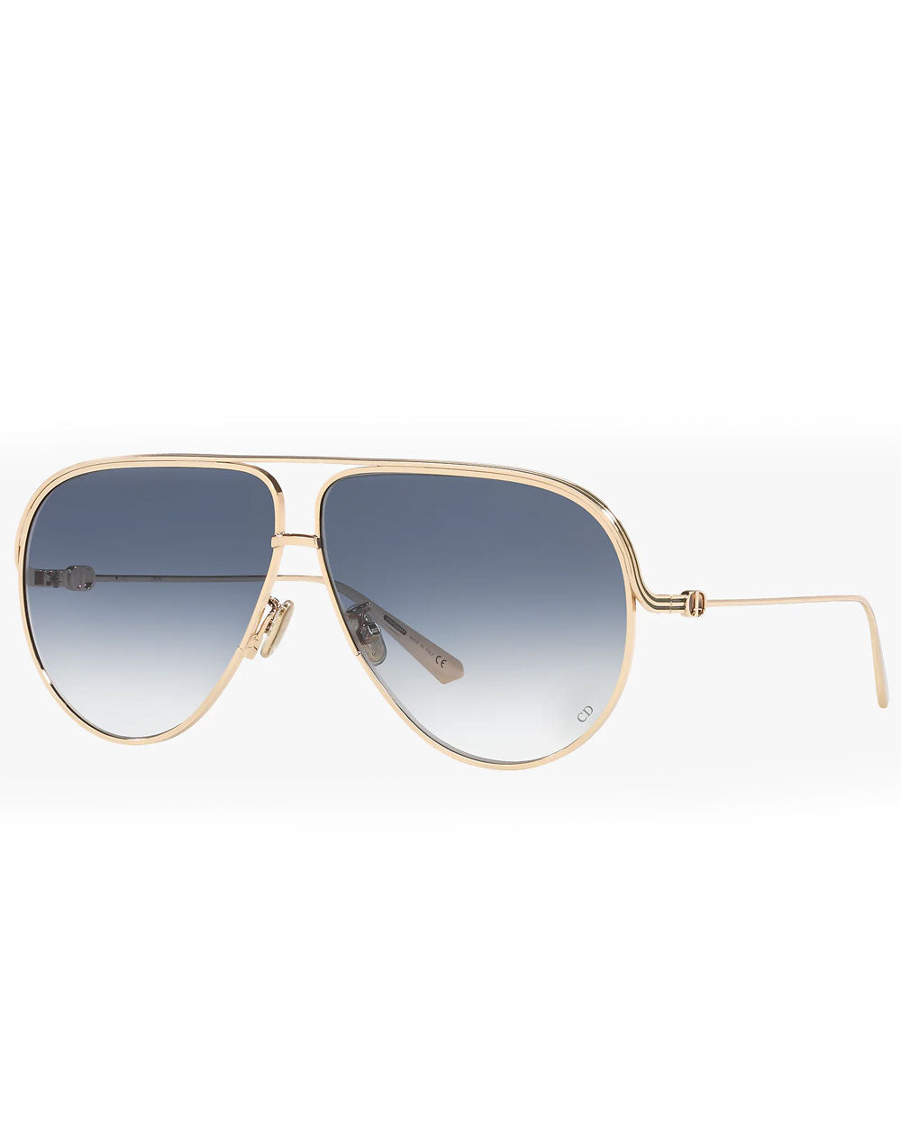 Dior EverDior A1U 65MM Aviator Sunglasses Rose Gold/ Blue Gradient ...
