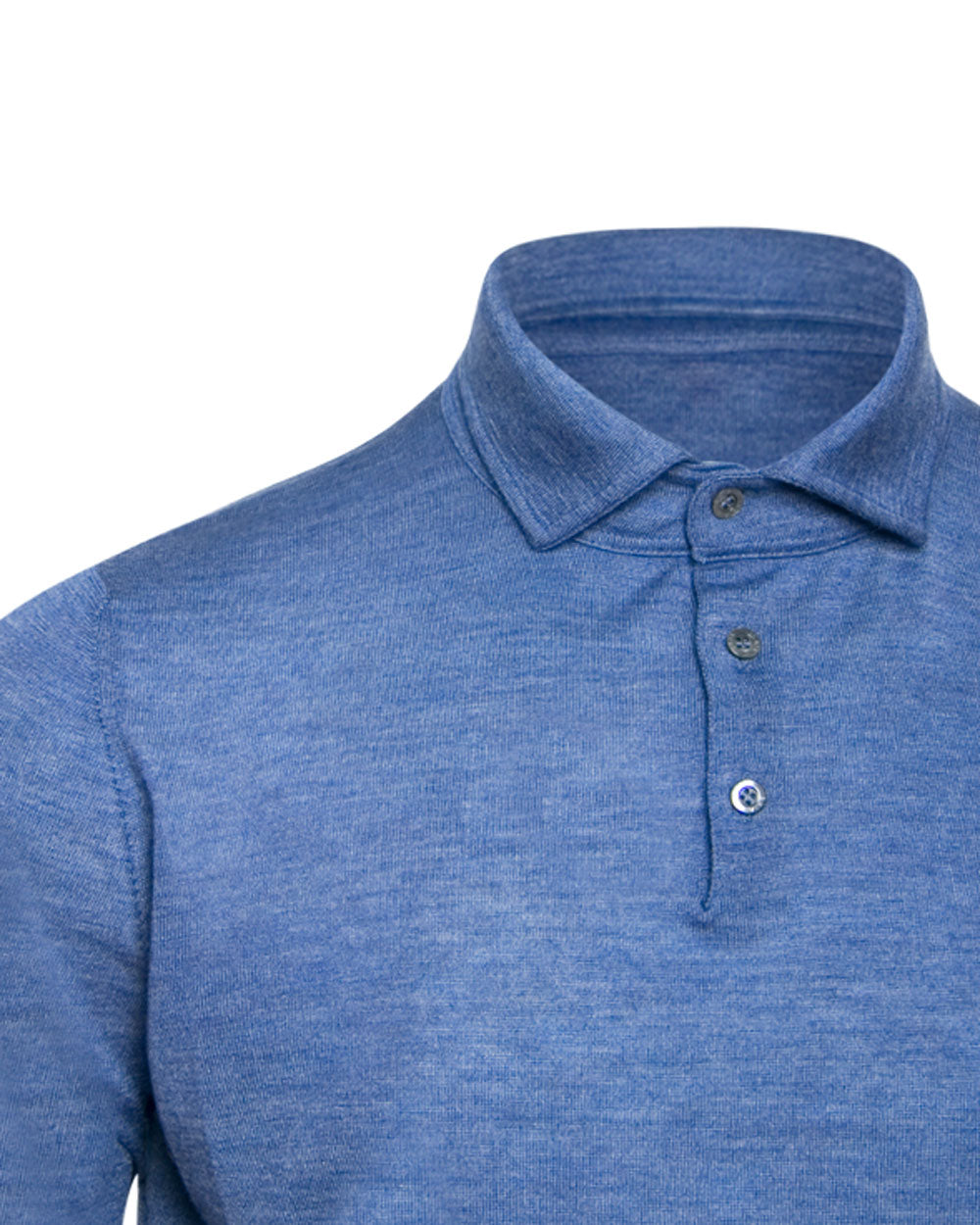 Isaia Light Blue Long Sleeve Polo Sweater – Stanley Korshak