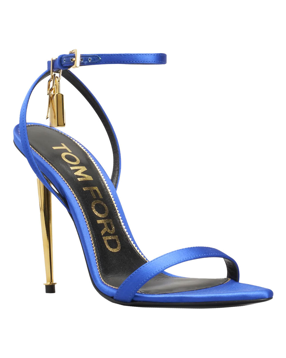 Tom Ford Satin Lock 105 Sandal in Electric Blue – Stanley Korshak