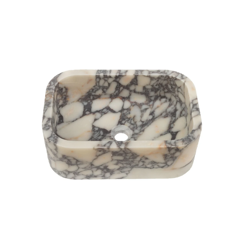 Calacatta Viola Marble Natural Stone Rectangular Sink (W)18