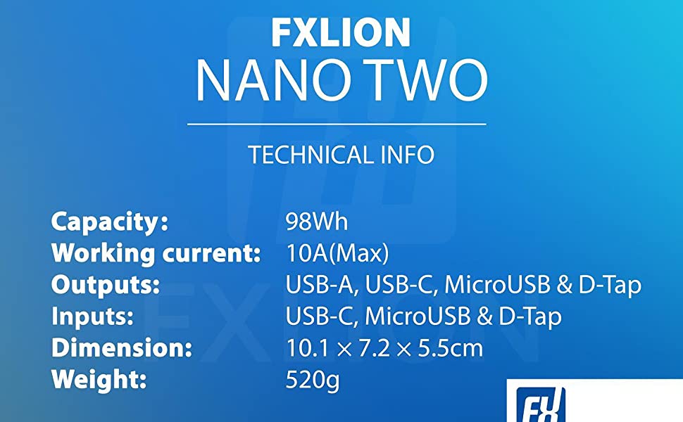 Fxlion Nano TWO Ultracompact V-Mount Battery