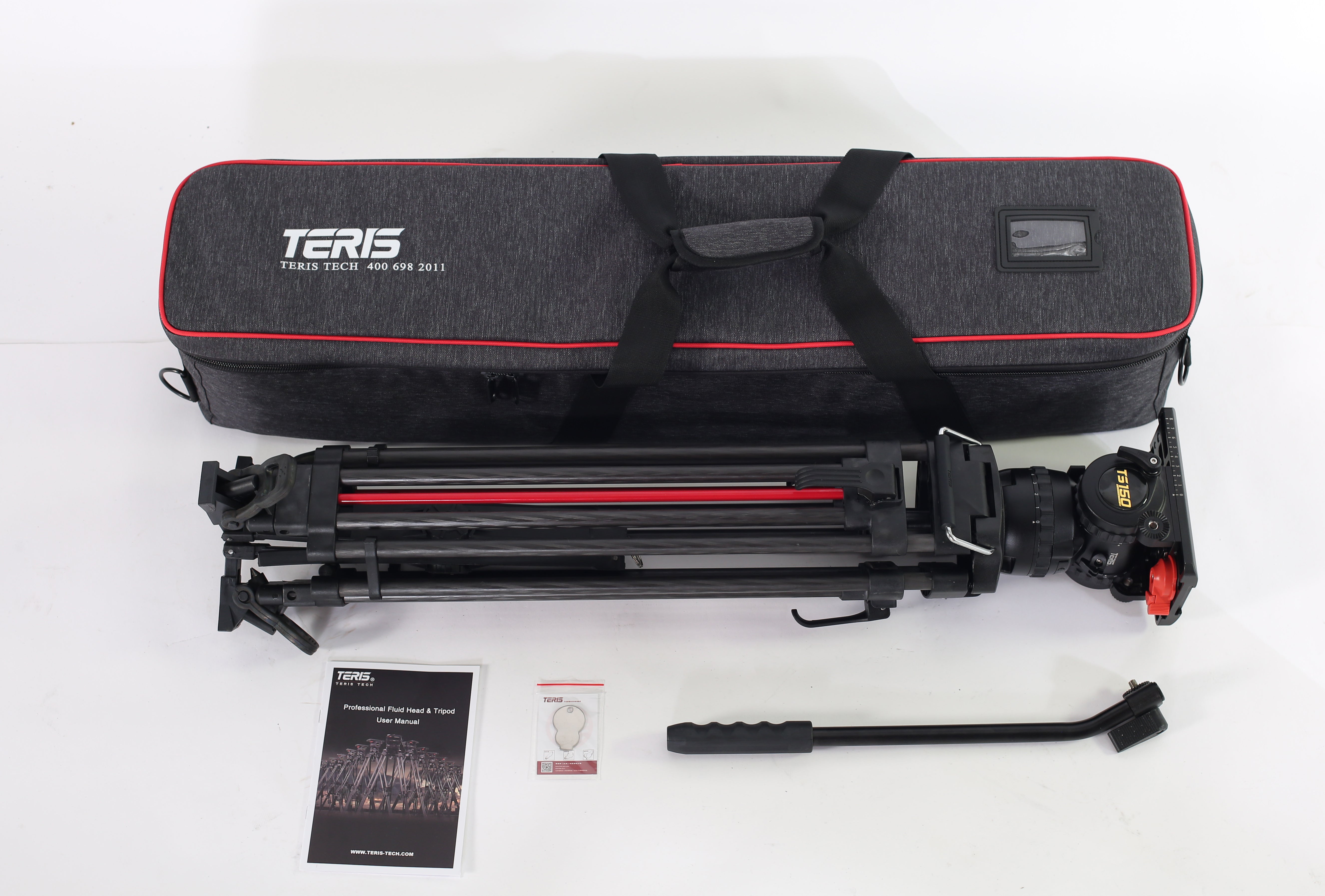 Teris TS150CF-Q Carbon Fiber Tripod Kit 20kg (44lb) Capacity-7