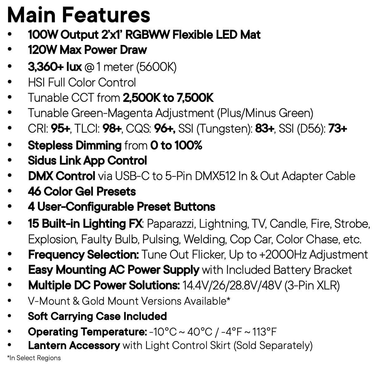 Amaran F21C Feature