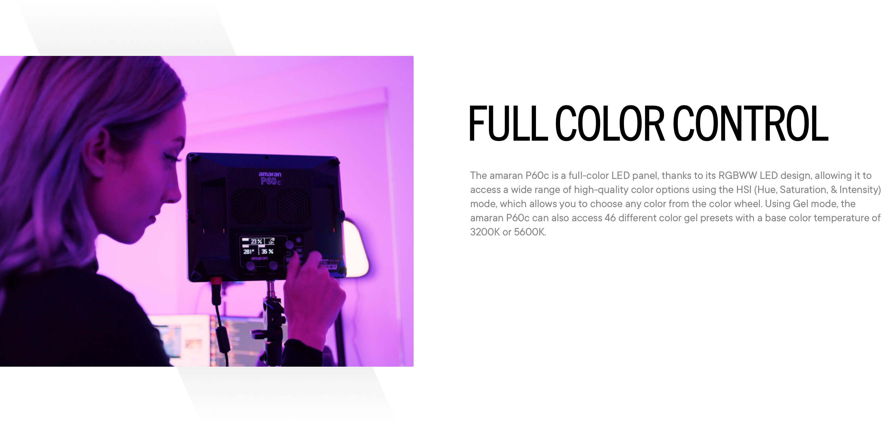 Aputure P60c LED Panel Feature 5