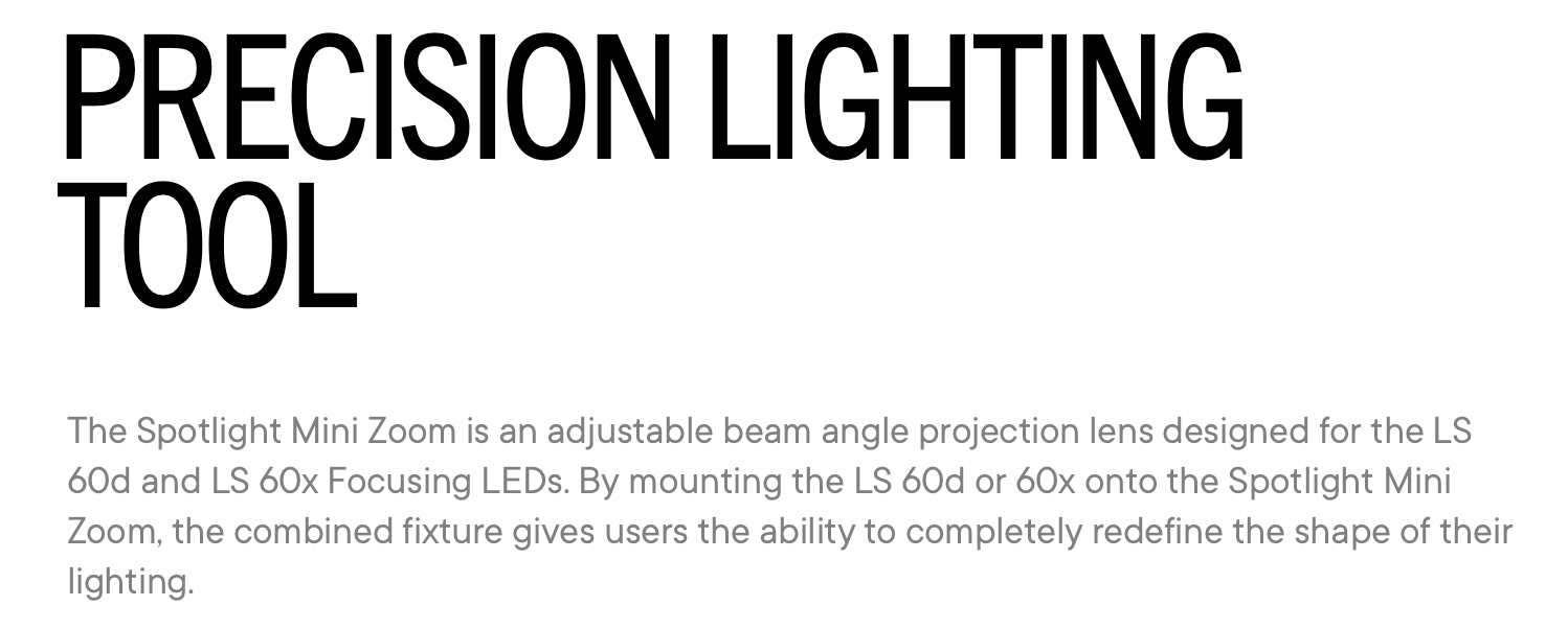 Aputure Spotlight Mini Zoom for LS 60D and 60X LED Lights 1