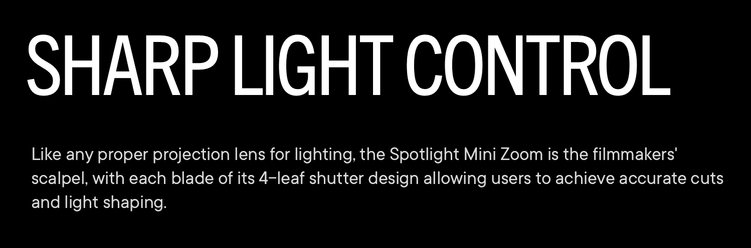 Aputure Spotlight Mini Zoom for LS 60D and 60X LED Lights 7