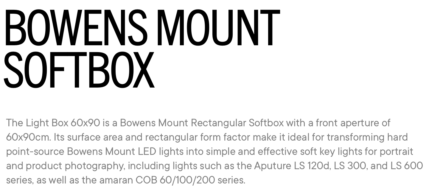 Aputure Light Box 60x90 for Light Storm Series – AJ's Studio & Camera  Supplies