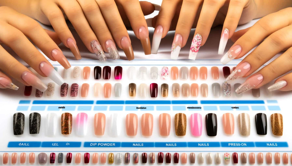 what are the 5 Common Types of Fake Nails