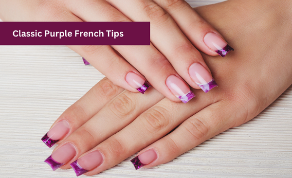 Classic Purple French Tips