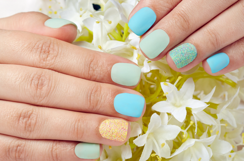 Matte Pastels Nails for trending summer nails 2023