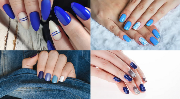 Solid and Ombre Blue Designs