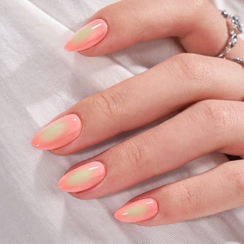 Aura Light Almond Nails