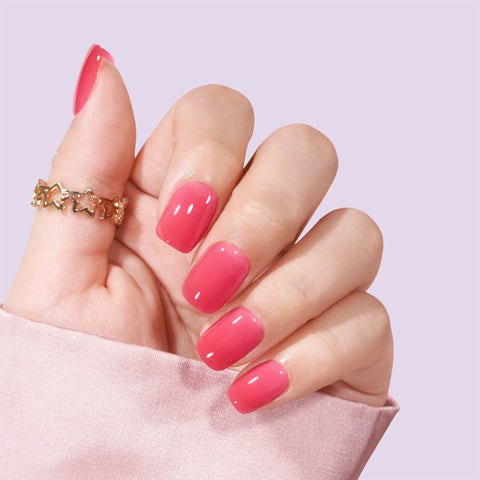 Berry Soda Square Nails for Acrylic Pink Nail Designs: