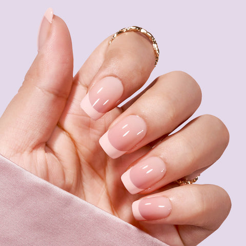 French Girl Square Nails