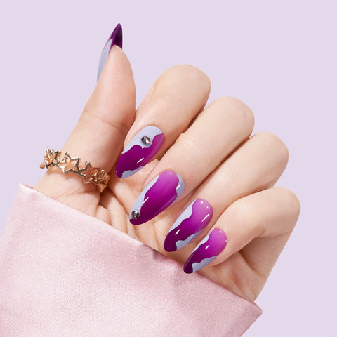 Purple Animal Print for Elegant Purple Nail Designs