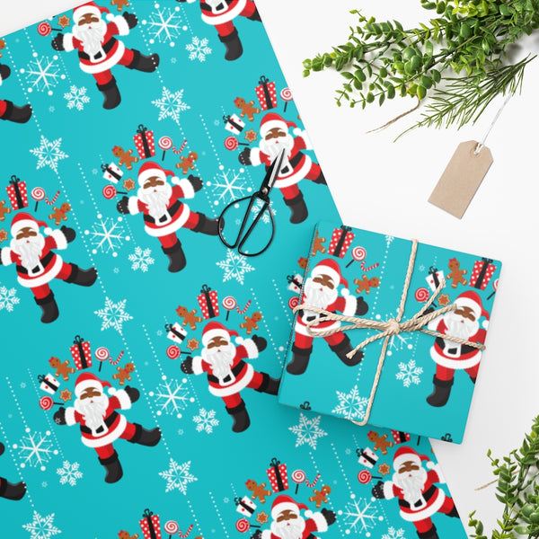 Santa Wrapping Paper -Small roll – Jazzcdesigns