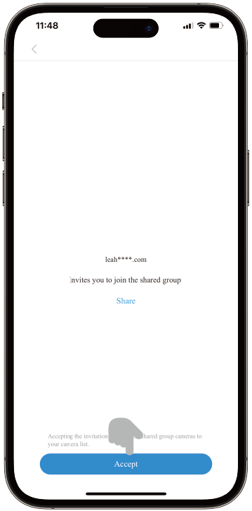 atli cam+ app share camera tutorial accepting invitations