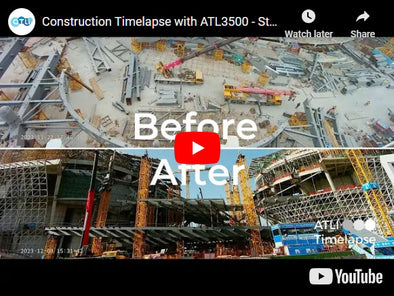 construction time lapse camera - steel structure lifting process