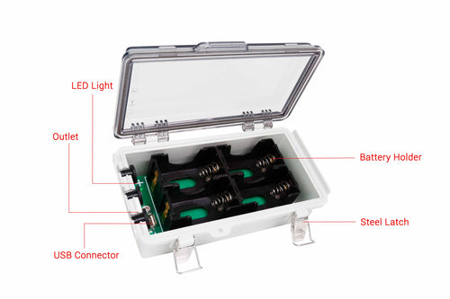 D-battery powered power box