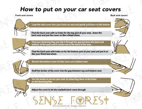 How to put on a car seat covers