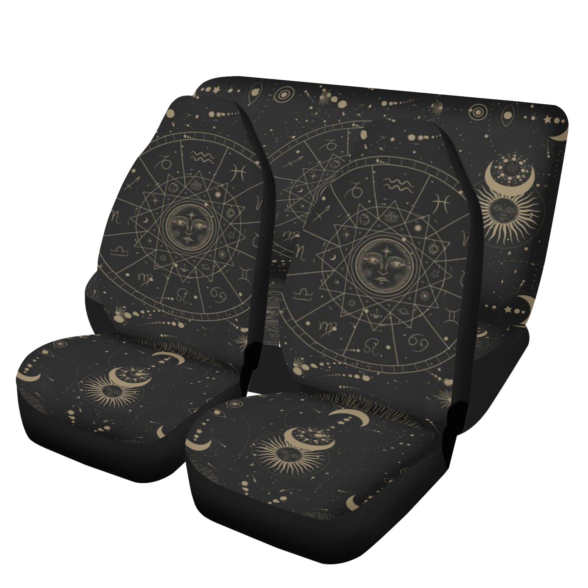 Halloween Spooky ghost Car Seat Cover Set, Kawaii Goth Car accessories